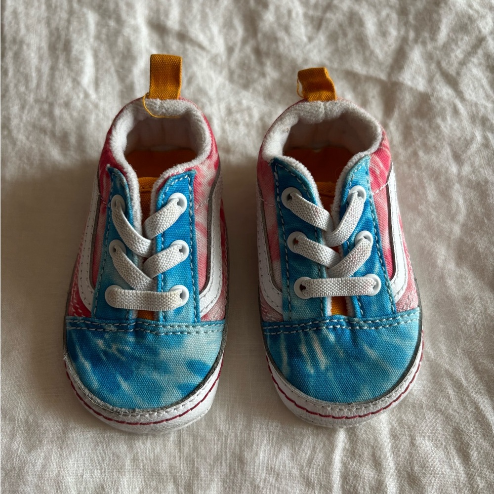 Vans Old Skool Crib Shoes Tie Dye Infant  Size 3